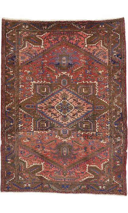 7 x 10 Vintage Heriz Rug 76241