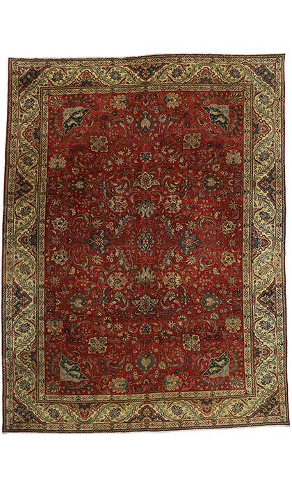 11 x 14 Vintage Tabriz Rug 76280