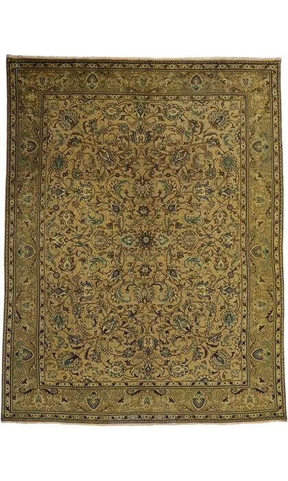 10 x 13 Vintage Tabriz Rug 76327