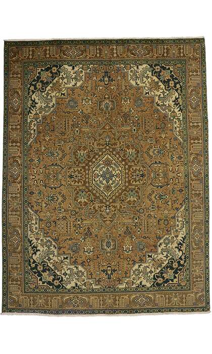 9 x 13 Vintage Tabriz Rug 76342