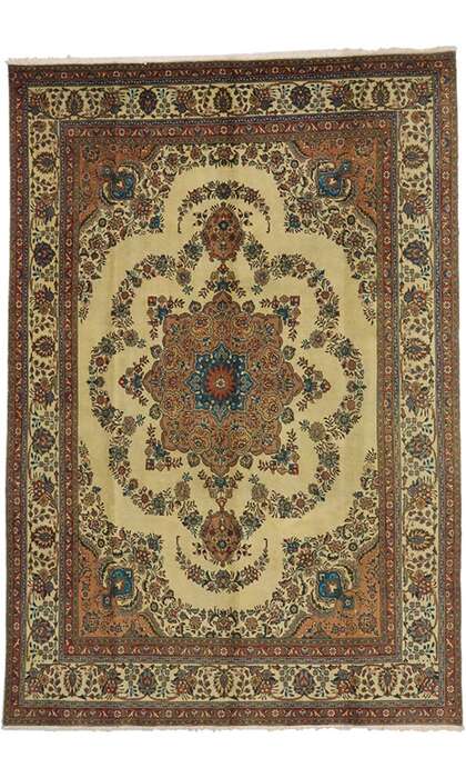 8 x 12 Vintage Tabriz Rug 76362