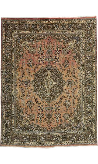 10 x 13 Vintage Khorassan Rug 76411