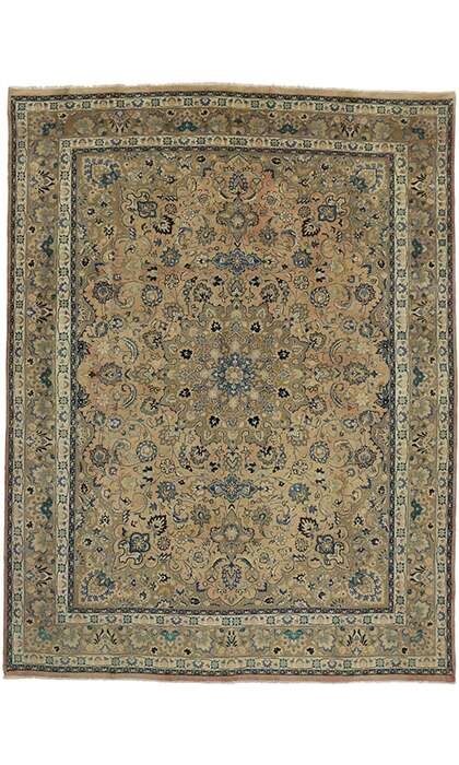 10 x 13 Vintage Khorassan Rug 76440