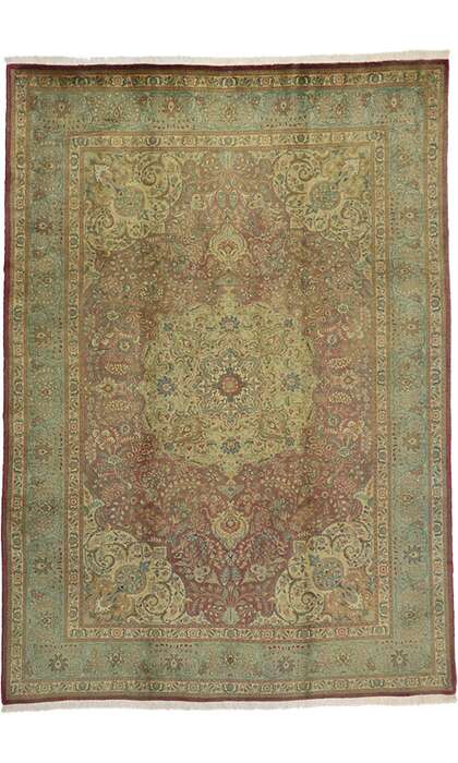 7 x 10 Vintage Tabriz Rug 76472