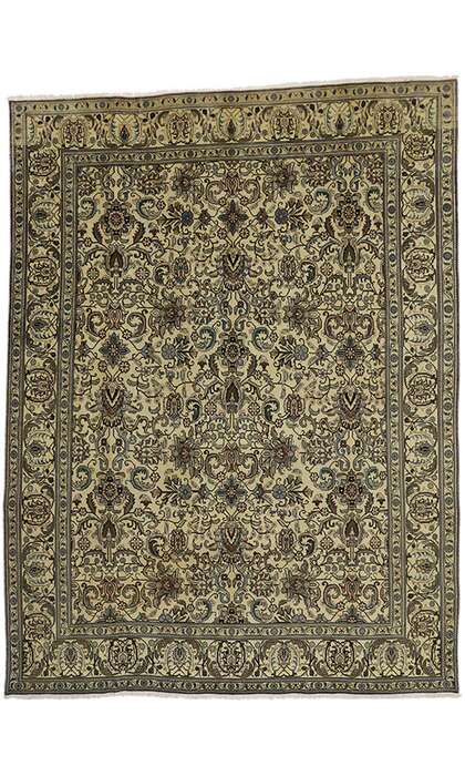 10 x 13 Vintage Tabriz Rug 76473