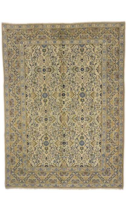 8 x 11 Vintage Kashan Rug 76475