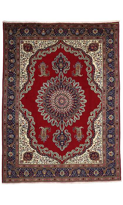 10 x 13 Vintage Tabriz Rug 76485