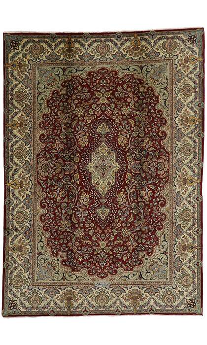 7 x 9 Vintage Tabriz Rug 76583