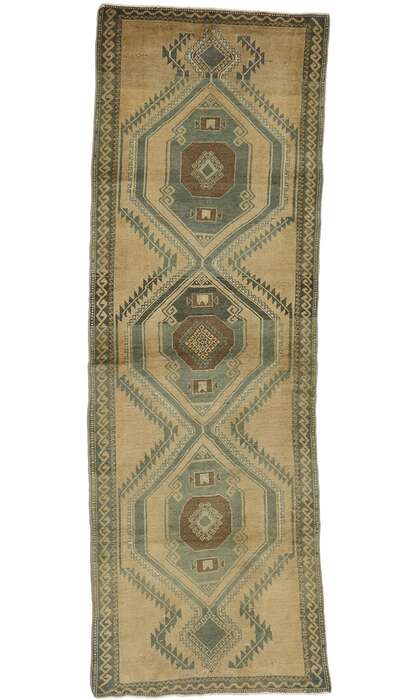 4 x 11 Vintage Oushak Rug 50351