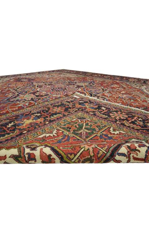 10 x 13 Antique Heriz Rug 76651