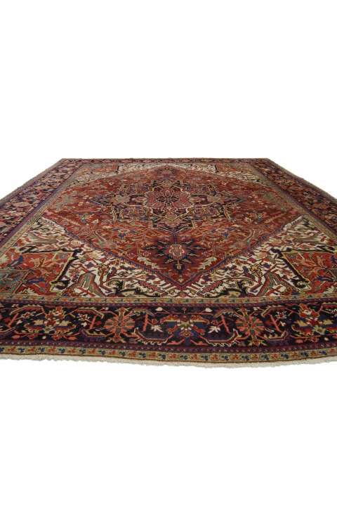 10 x 13 Antique Heriz Rug 76651