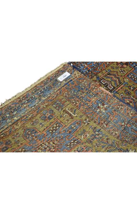 3 x 10 Antique Persian Heriz Rug 73237 backside