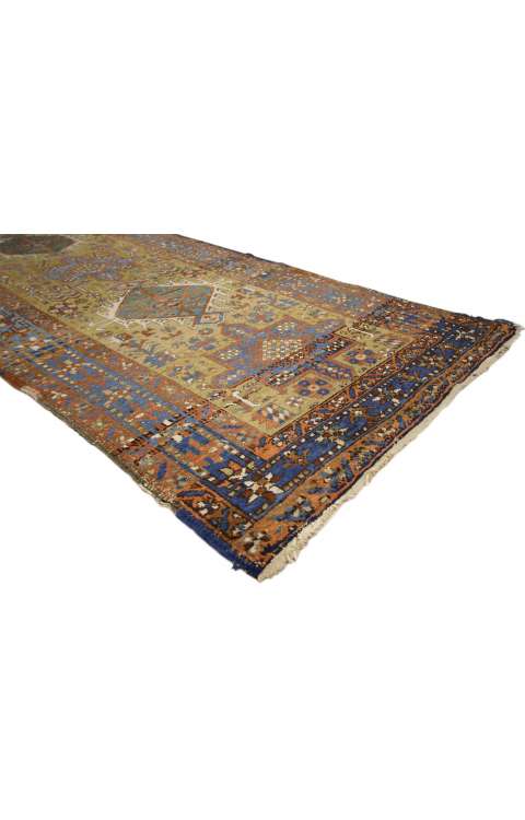 3 x 10 Antique Persian Heriz Rug 73237 runner