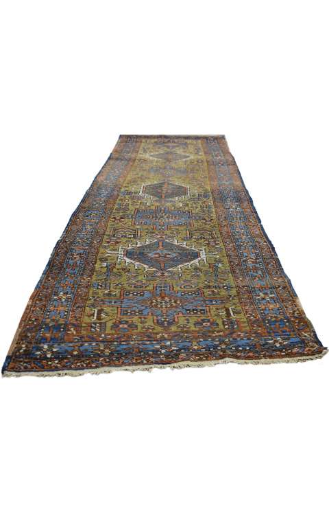 3 x 10 Antique Persian Heriz Rug 73237 floor