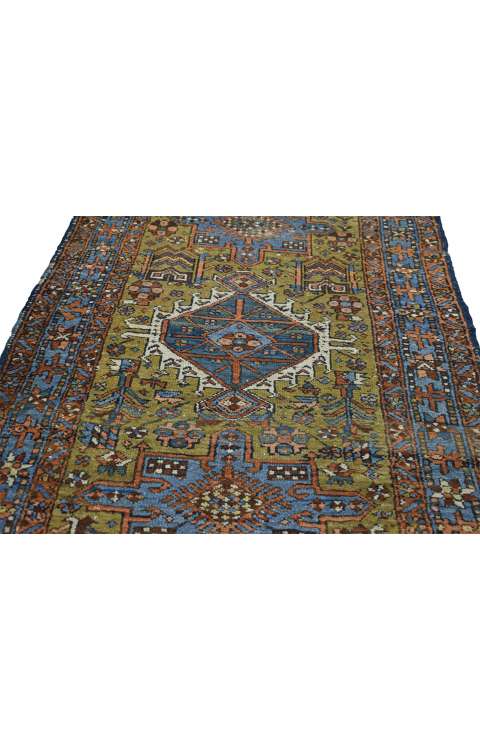 3 x 10 Antique Persian Heriz Rug 73237 texture