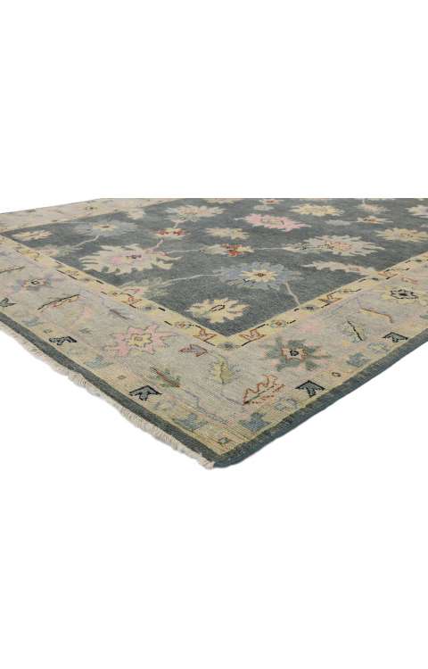 9 x 12 New Colorful Oushak Rug 30503
