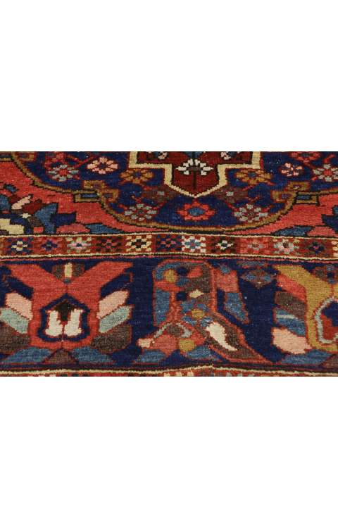 5 x 6 Antique Persian Bakhtiari Rug 76853 texture