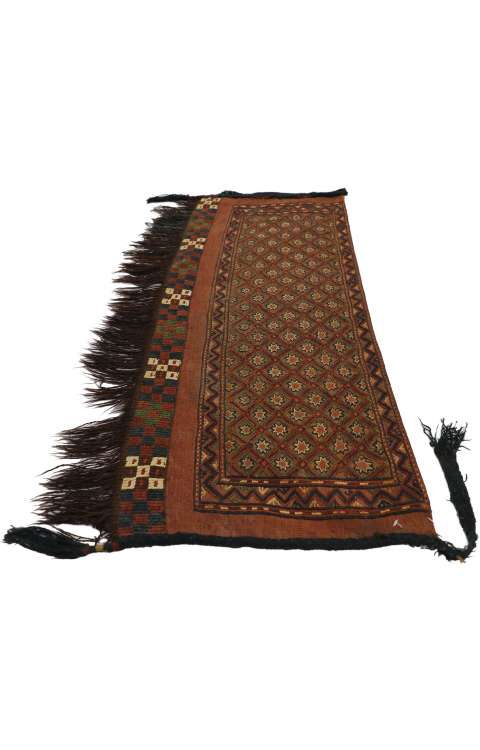 2 x 4 Vintage Ersari Torba Afghan Textile 76637