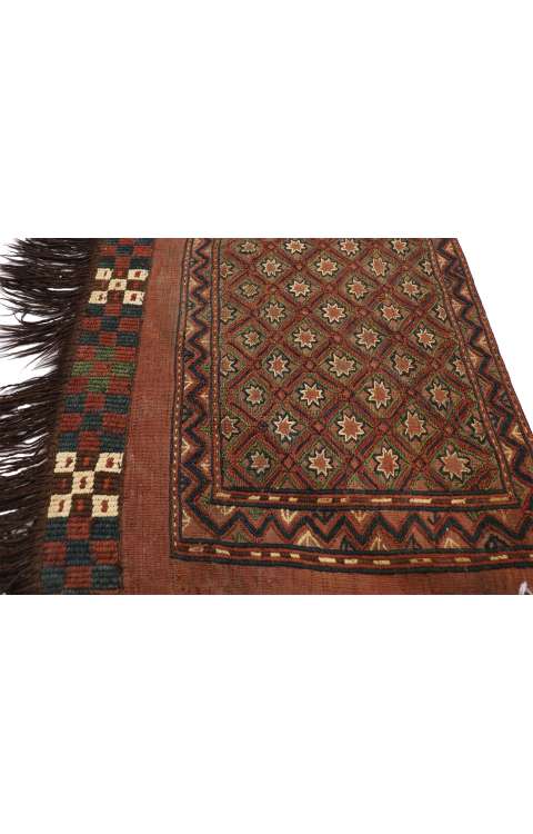 2 x 4 Vintage Ersari Torba Afghan Textile 76637