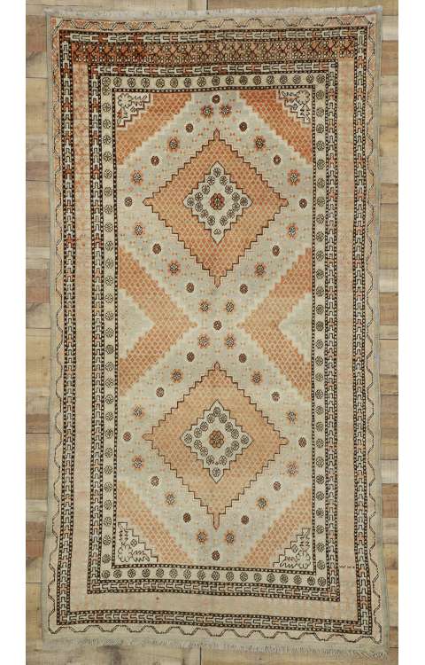 5 x 10 Vintage Turkestan Khotan Rug 77310