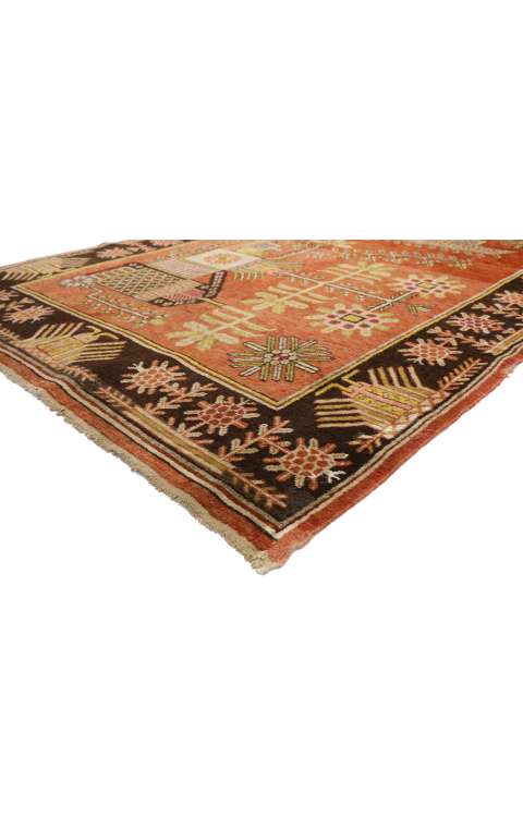 6 x 11 Antique Eastern Turkestan Khotan Rug 77325