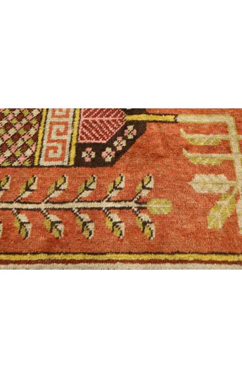 6 x 11 Antique Eastern Turkestan Khotan Rug 77325