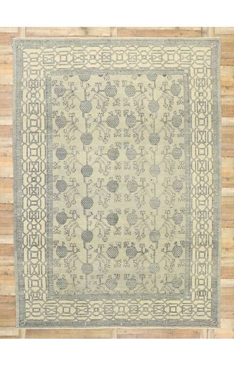 9 x 13 Contemporary Turkish Oushak Rug 52898
