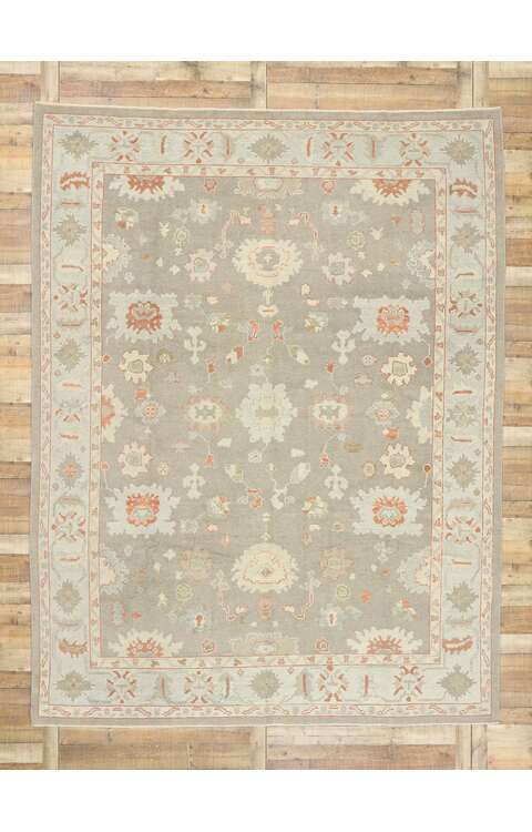 9 x 12 Contemporary Turkish Oushak Rug 52940
