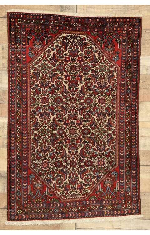 3 x 4 Vintage Hamadan Rug 74266