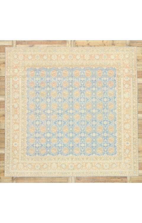 9 x 9 Vintage Turkish Oushak Rug 53034