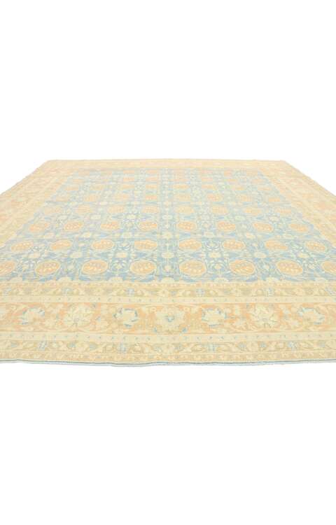 9 x 9 Vintage Turkish Oushak Rug 53034 9 x 9 Vintage Turkish Oushak Rug 53034