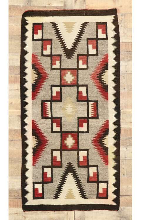 3 x 6 Vintage Navajo Kilim Rug 77527