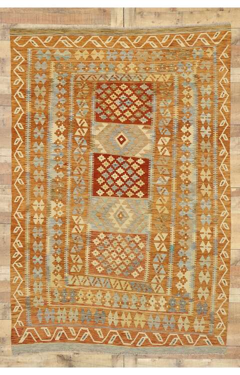 6 x 8 Vintage Afghan Kilim Rug 80128