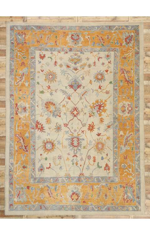 11 x 15 Contemporary Turkish Oushak Rug 52154
