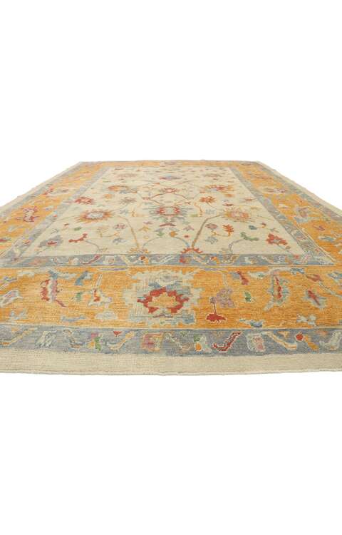 11 x 15 Contemporary Turkish Oushak Rug 52154