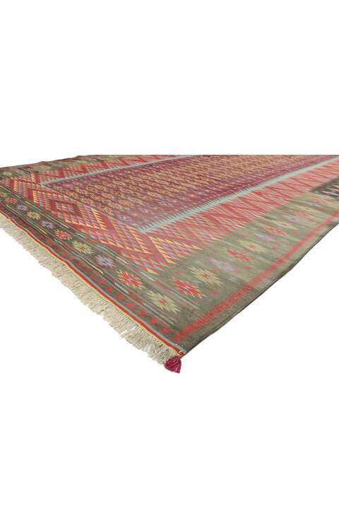 10 x 21 Vintage Indian Dhurrie Rug 77540
