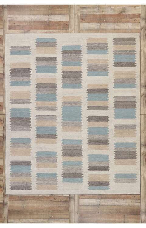 8 x 10 Swedish Kilim Rug 30616