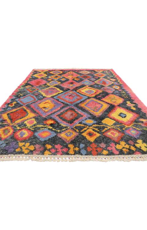 8 x 10 Colorful Turkish Tulu Shag Rug 51874