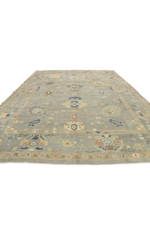 10 x 13 Contemporary Turkish Oushak Rug 53495