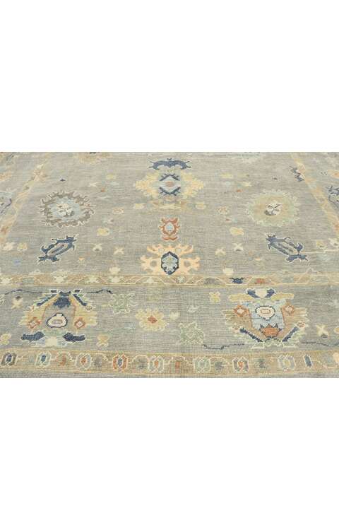 10 x 13 Contemporary Turkish Oushak Rug 53495