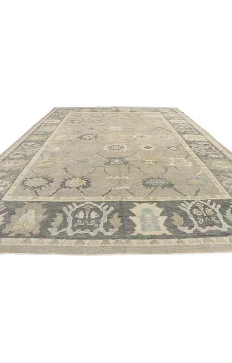 11 x 14 Contemporary Turkish Oushak Rug 53517