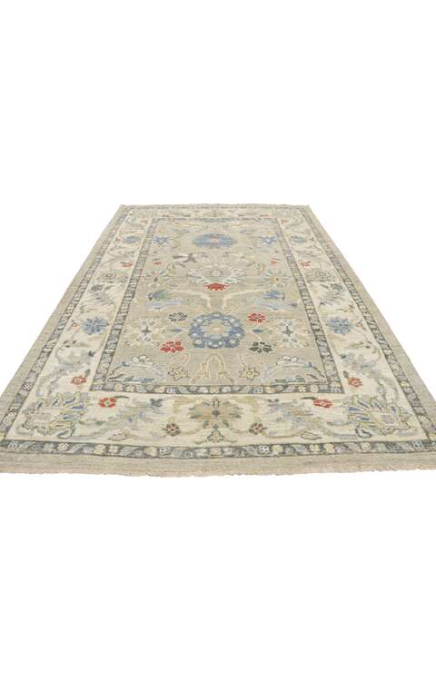 6 x 9 New Contemporary Persian Sultanabad Rug 60882