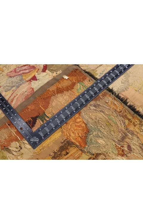 4 x 5 Antique French Aubusson Pastoral Tapestry 77763