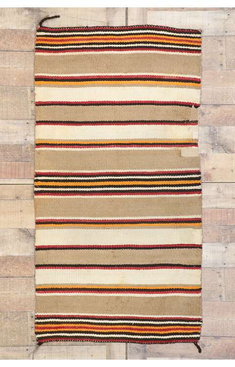 3 x 5 Vintage Navajo Saddle Blanket Rug 77846
