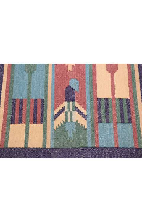 2 x 3 Vintage Indian Dhurrie Rug 77913