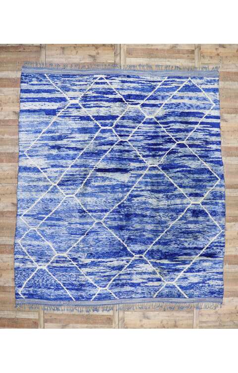 11 x 12 Authentic Blue Moroccan Rug 21151