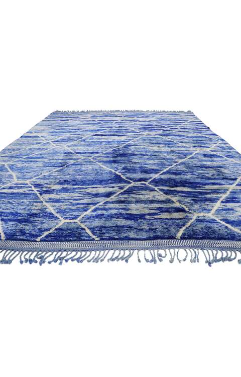 11 x 12 Authentic Blue Moroccan Rug 21151