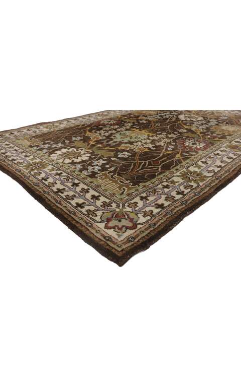6 x 9 Vintage American Hooked Rug 78115