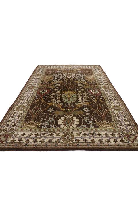 6 x 9 Vintage American Hooked Rug 78115