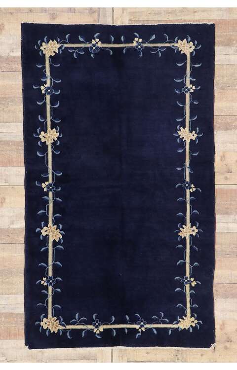 4 x 7 Vintage Chinese Peking Rug 78123